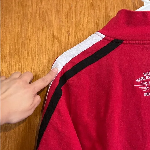 Harley-Davidson Red and Black Track Jacket - Picture 6 of 9